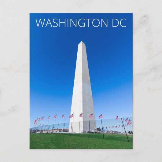 Carte postale du Mémorial de Washington DC (Devant)