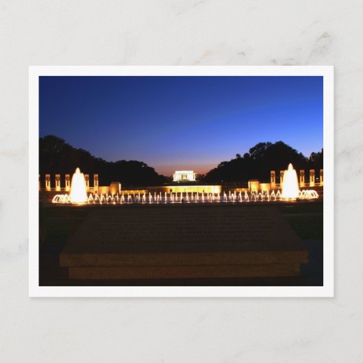 Carte postale du mémorial Lincoln de Washington DC (Devant)