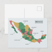 Carte postale du Mexique (Devant / Derrière)