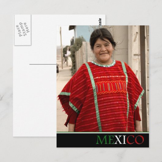 Carte postale du Mexique (Devant / Derrière)
