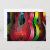 Carte postale du Mexique de guitares de jouet (Devant / Derrière)