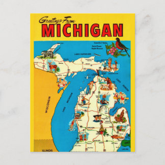 Carte postale du Michigan