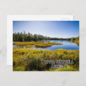 Carte postale du Michigan Upper Peninsula (Devant / Derrière)