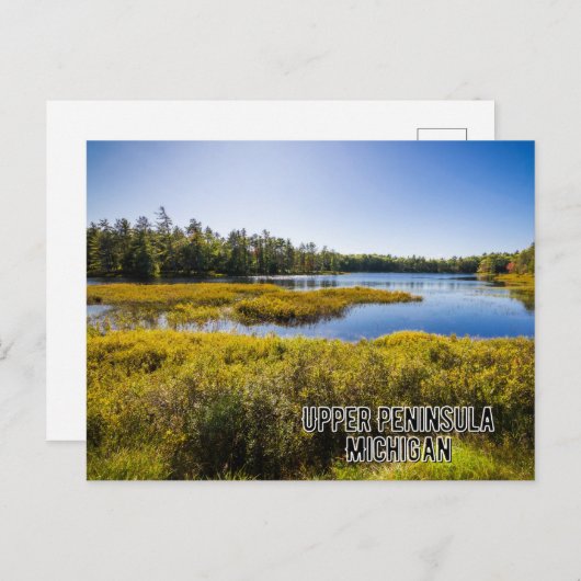 Carte postale du Michigan Upper Peninsula (Devant / Derrière)