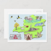 Carte postale du Minas Gerais (Devant / Derrière)