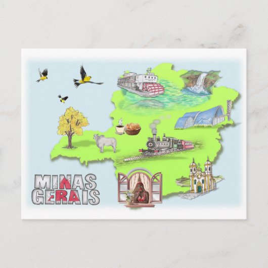 Carte postale du Minas Gerais (Devant)