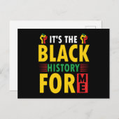 Carte postale du Mois de l'histoire des Noirs (Devant / Derrière)