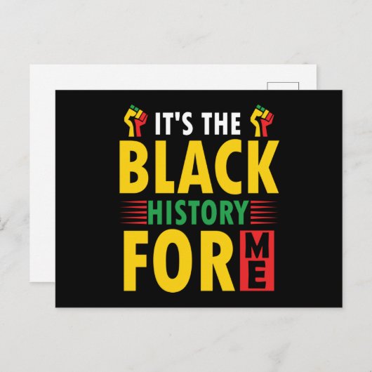 Carte postale du Mois de l'histoire des Noirs (Devant / Derrière)