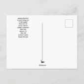 carte postale du mois de naissance de janvier Capr (Dos)