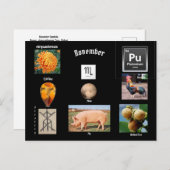 Carte postale du mois de naissance du Scorpion de  (Devant / Derrière)