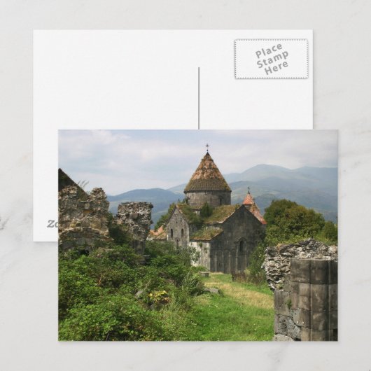 Carte postale du monastère de Sanahin (Devant / Derrière)