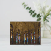 carte postale du monastère médiéval (Debout devant)