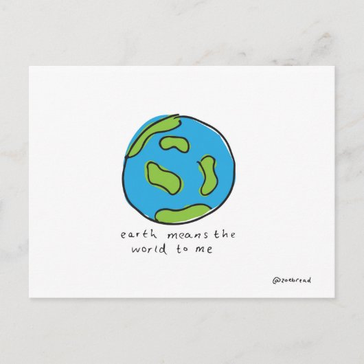 carte postale du monde (Devant)