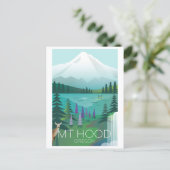 Carte postale du mont Hood (Debout devant)