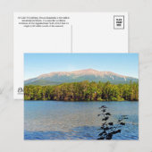 Carte postale du mont Katahdin Maine (Devant / Derrière)