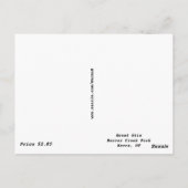 Carte postale du mont Otis (Dos)