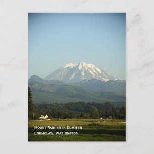 Carte postale du Mont Rainier en été
