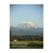 Carte postale du Mont Rainier en été