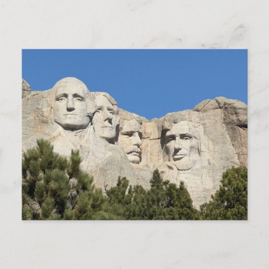 Carte postale du mont Rushmore (Devant)