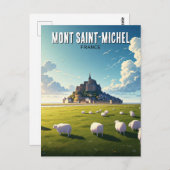 Carte postale du Mont Saint-Michel Normandie (Devant / Derrière)