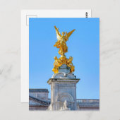 Carte postale du monument à la reine Victoria, Lon (Devant / Derrière)