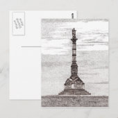 Carte postale du Monument de la Victoire de Yorkto (Devant / Derrière)