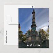 Carte postale du monument de Lafayette Square (Devant / Derrière)
