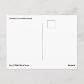 Carte postale du monument de Lafayette Square (Dos)