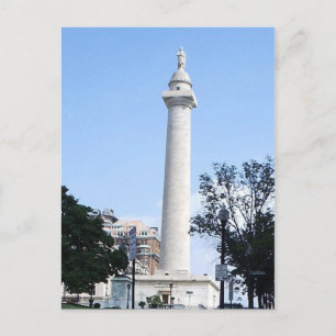 Carte postale du Monument de Washington Baltimore