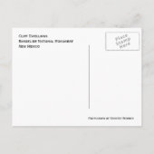 Carte postale du Monument National du Bandelier (Dos)