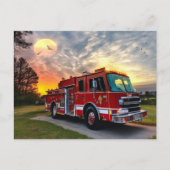 Carte postale du moteur d'incendie (Devant)