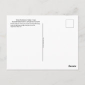 Carte postale du mouton de Zion Bighorn (Dos)