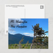 Carte postale du Mt. Washington, NH (Devant / Derrière)