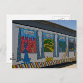 Carte postale du mur de Berlin (Devant / Derrière)