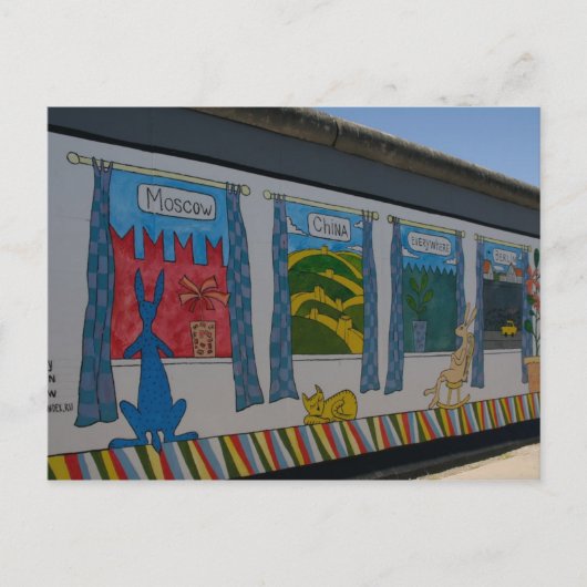 Carte postale du mur de Berlin (Devant)