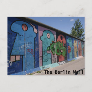 Carte postale du mur de Berlin