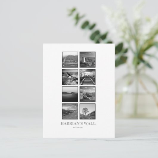 Carte postale du mur d'Hadrien (Debout devant)