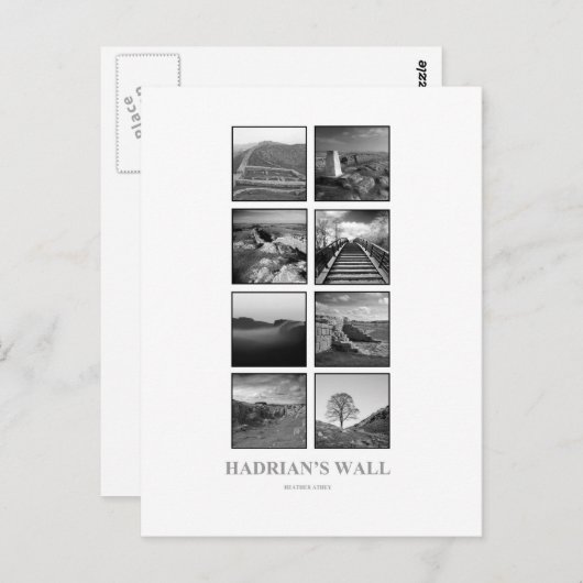 Carte postale du mur d'Hadrien (Devant / Derrière)