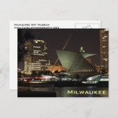 Carte postale du musée d'art de Milwaukee (Devant / Derrière)