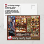 Carte postale du musée de la tuyauterie de Paul (Devant / Derrière)