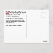 Carte postale du musée de la tuyauterie de Paul (Dos)