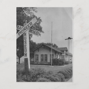 Carte postale du musée ferroviaire vintage Pioneer