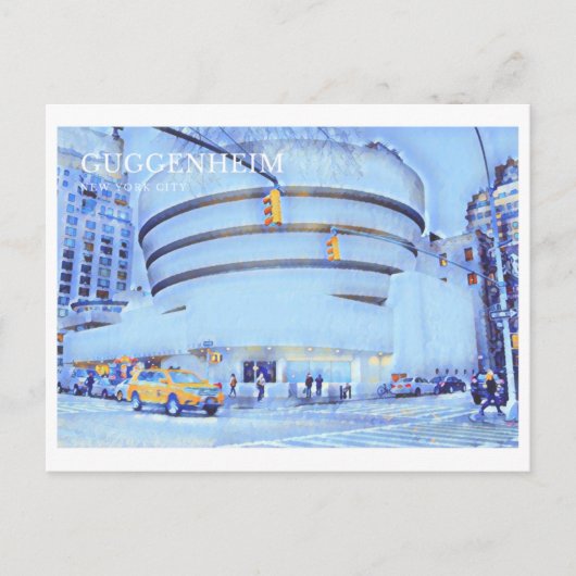 Carte postale du musée Guggenheim, New York (Devant)