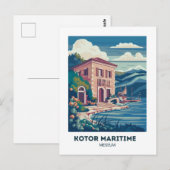 Carte postale du Musée maritime de Kotor Voyage (Devant / Derrière)