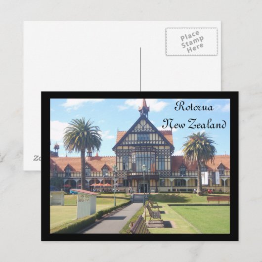 Carte postale du musée Rotorua (Devant / Derrière)