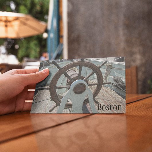 Carte postale du navire Boston Tea Party