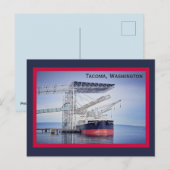 Carte postale du navire nautique Tacoma Washington (Devant / Derrière)