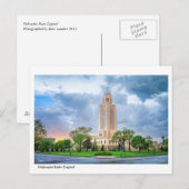 Carte postale du Nebraska State Capitol (Devant / Derrière)