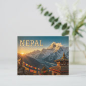 Carte postale du Népal (Debout devant)