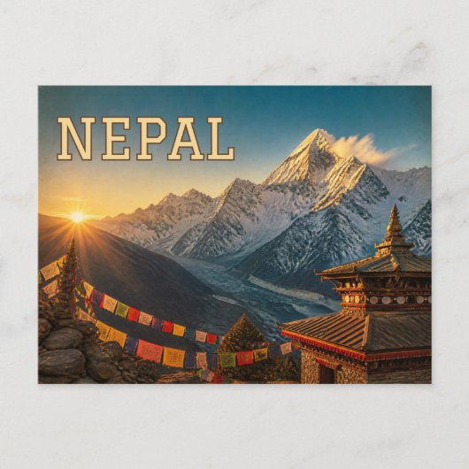 Carte postale du Népal (Devant)